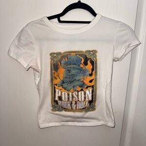White Poison Rock & Roll Graphic Tee